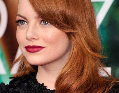 Autumn Colour Trends: Emma Stone Copper Red