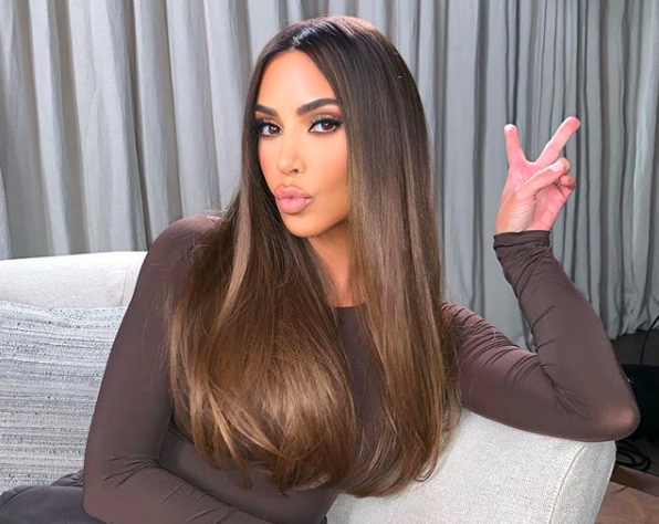 Autumnal Colour Trends: Kim Kardashian West Mushroom Brown Hair