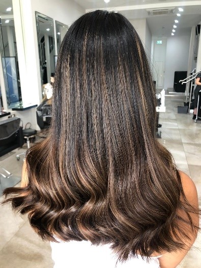 Black Balayage Hairstyle 